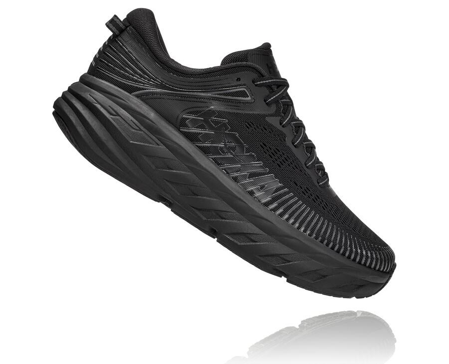 Tenis Hoka One One Feminino Pretas - Bondi 7 - 106-KUVQFZ